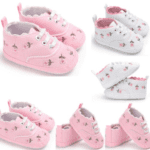 Toddler Canvas Cute Flower Sneaker Shoes - Image 9