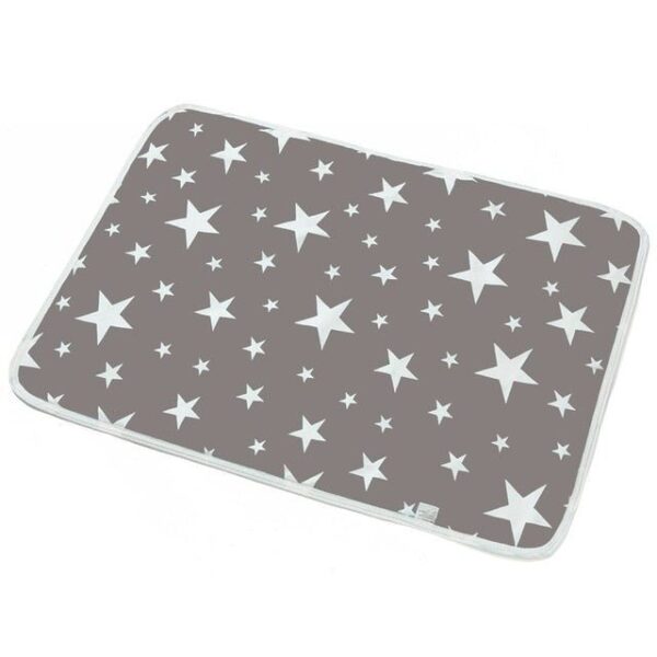 Grey stars 50x70cm Baby Reusable Diaper Mat JuniorHaul