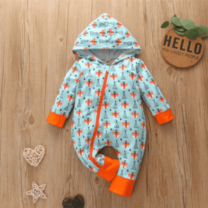 Fox / 0-3M Cutesy Animal Night Jumpsuit JuniorHaul
