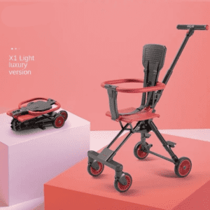 X1 red Two-way ultra-light folding baby stroller JuniorHaul