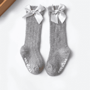 GIRLS BIG BOW LONG KID'S  SOCKS - Image 9