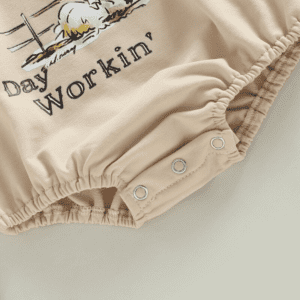 Riding Cowboy Print Romper JuniorHaul