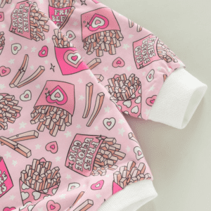 Baby Fries Print Romper JuniorHaul