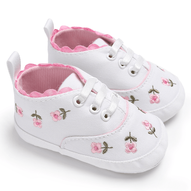 5_d67b98d4-bcf0-4faa-a7f4-bf62281b3e05 Toddler Canvas Cute Flower Sneaker Shoes - Image 1