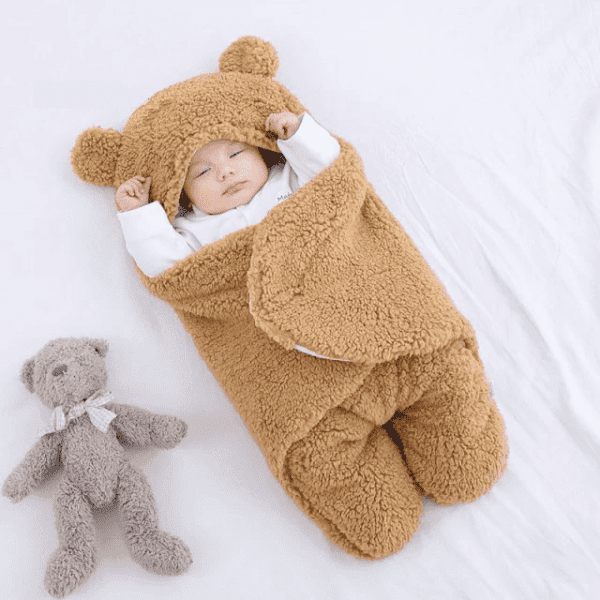 Brown / 3M Fluffy Baby Swaddle JuniorHaul