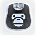 Monkey Black Baby Feeding Saliva Towel JuniorHaul