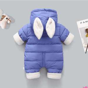 Buy Baby 3D Ear Design Thermal Lined Jumpsuit I Rabbit Onesie