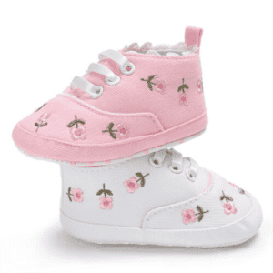 Toddler Canvas Cute Flower Sneaker Shoes - Image 6