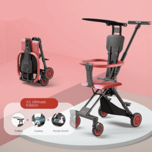 X1 red pro Two-way ultra-light folding baby stroller JuniorHaul