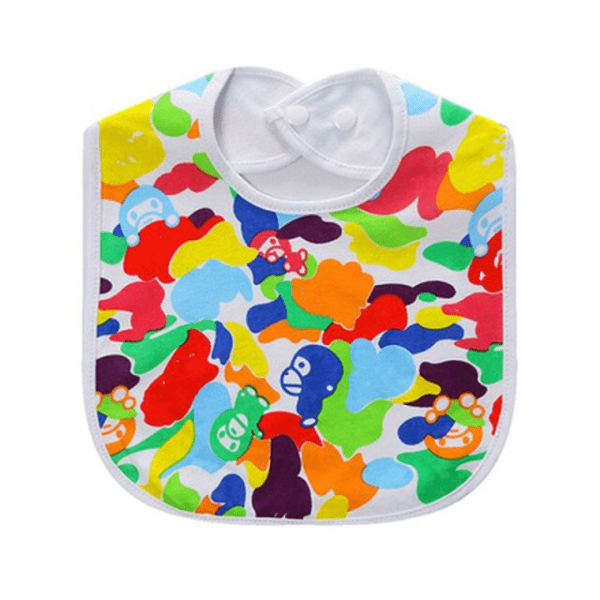 Rainbow White Baby Feeding Saliva Towel JuniorHaul