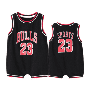Black Bulls 23 / 18M Basketball Sleeveless Romper JuniorHaul