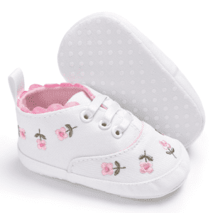 Toddler Canvas Cute Flower Sneaker Shoes - Image 12