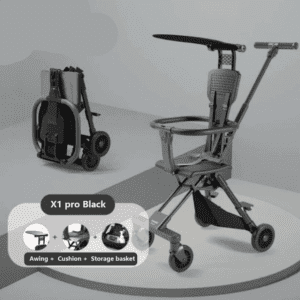 X1 black pro Two-way ultra-light folding baby stroller JuniorHaul