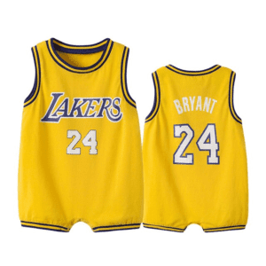 Yellow Lakers 24 / 18M Basketball Sleeveless Romper JuniorHaul