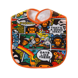 Comic Orange Baby Feeding Saliva Towel JuniorHaul
