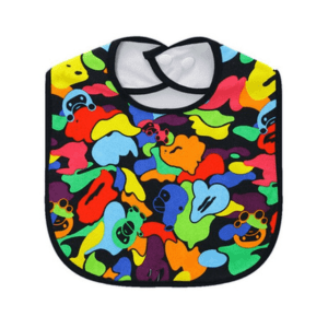 Chaos Black Baby Feeding Saliva Towel JuniorHaul