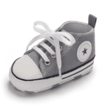 Gray / 0-6 Months Baby Canvas Sneakers JuniorHaul