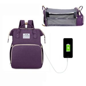 Purple Baby Diaper Crib Backpacks JuniorHaul