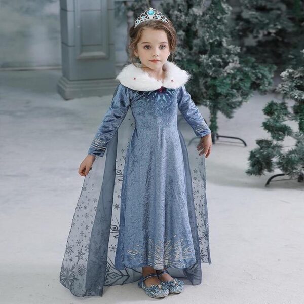 3 / 4T Elsa Cape Gown Costume JuniorHaul