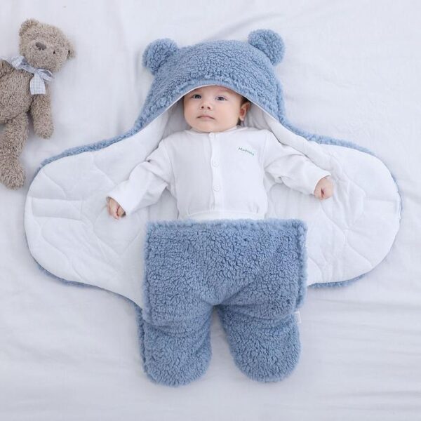 Buy Fluffy Baby Swaddle | Warm Fleece Sleeping Wrap