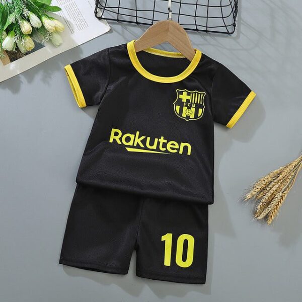 Black FCB 10 / 4T Football Baby Summer Suit JuniorHaul