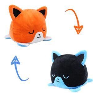 20X15X15cm 1202 Cat Mood Flip Plush Toy JuniorHaul