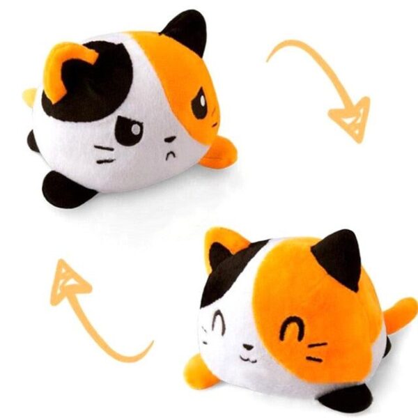 20X15X15cm 10 Cat Mood Flip Plush Toy JuniorHaul