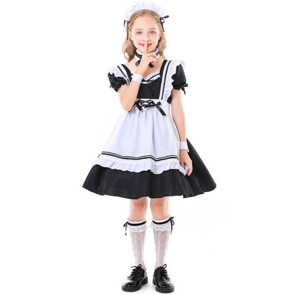 Halloween Girls Maid Cosplay Children Costume JuniorHaul