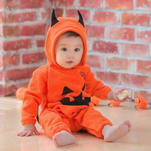 Buy Pumpkin Demon Baby Jumpsuit I Pumpkin Print Costume