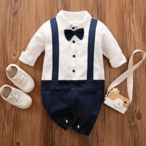 F / 12-18M Gentleman Baby Rompers JuniorHaul