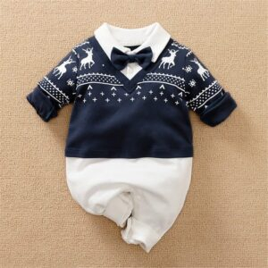 e / 9-12M Gentleman Baby Rompers JuniorHaul