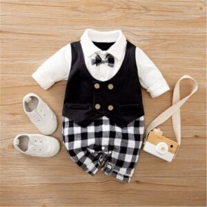 2 / 6-9M Gentleman Baby Rompers JuniorHaul