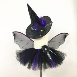 2 / S(1-2Y) - Halloween Bat Wing Princess Gown - JuniorHaul