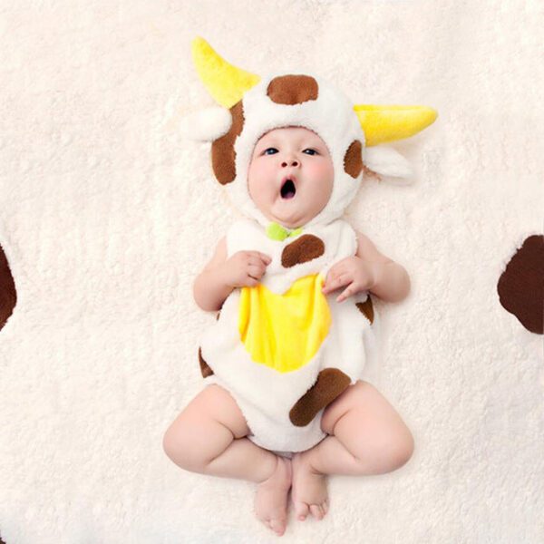 0-6M Baby Cow Cute Photography Clothes JuniorHaul