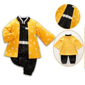 Zenitsu Agatsuma / 12M Demon Slayer Baby Jumpsuit Costume JuniorHaul