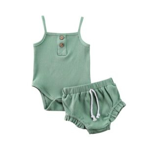 Green 1 / 0-3M Newborn Baby Girl Romper JuniorHaul