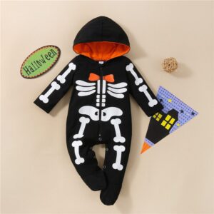 Halloween Skeleton Printing Jumpsuit JuniorHaul
