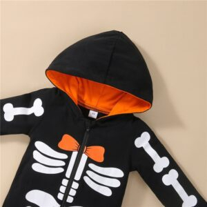 Halloween Skeleton Printing Jumpsuit JuniorHaul