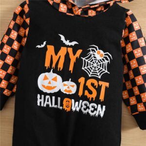 Halloween Skeleton Grid Printing Jumpsuit JuniorHaul