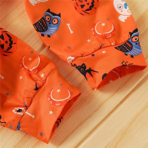 Halloween Hoodies Pumpkin Printed Long Sleeve with Pants JuniorHaul