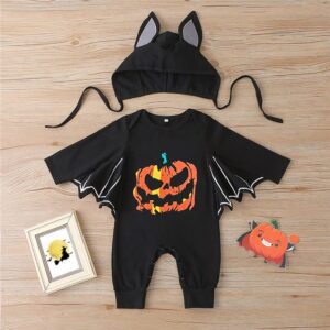 Halloween Pumpkin Printing Bat Costume JuniorHaul
