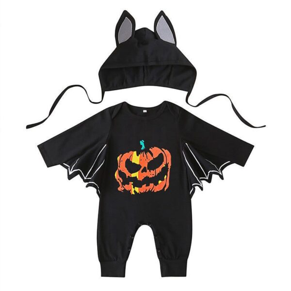 Halloween Pumpkin Printing Bat Costume JuniorHaul