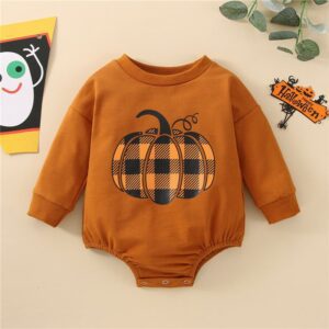 Halloween Pumpkin Printed Baby Sweatshirt JuniorHaul