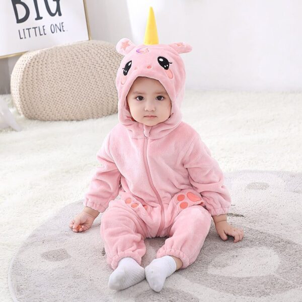 Pink Unicorn Baby Jumpsuit JuniorHaul