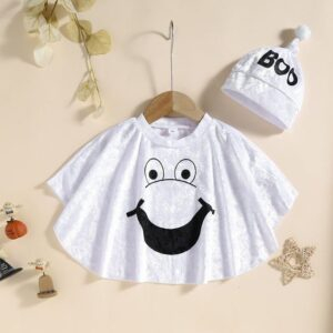 1-2Y Halloween Ghost Baby Cape With Hat JuniorHaul