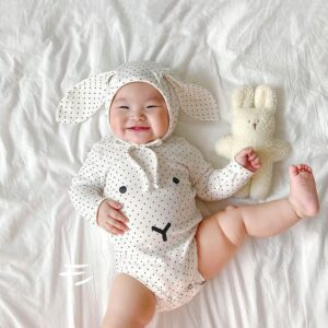 6-9M Bunny Baby Onesie JuniorHaul