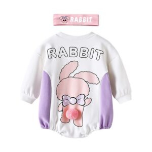 Bunny Romper + Hairband / 18-24M Cartoon Tail Baby Onesie JuniorHaul