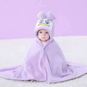 Purple Tweety / S(0-3Y) Soft Baby Hooded Bathrobes JuniorHaul
