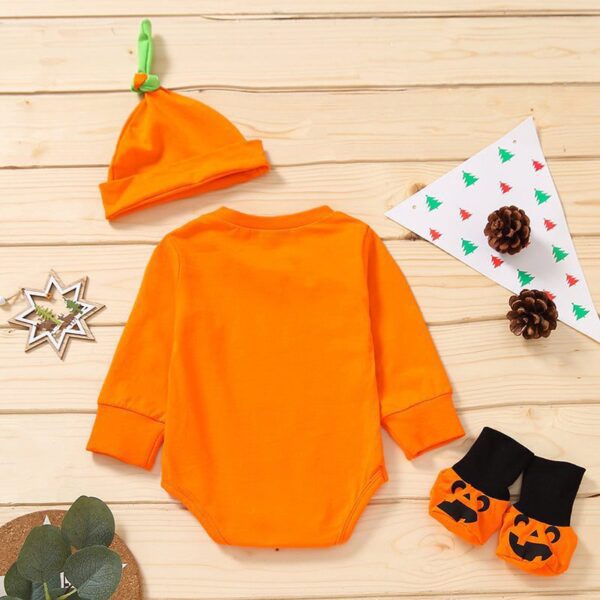 Halloween 3PCS Pumpkin Printing Bodysuits JuniorHaul