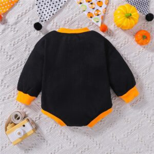 Halloween Ghost Letter Printed Baby Jumpsuit JuniorHaul